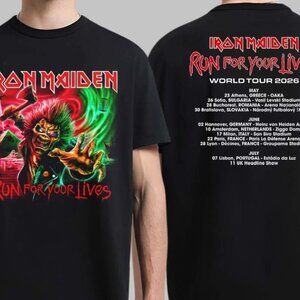 Iron Maiden Run For Your Lives World Tour 2026 Europe Dates Edd T Shirt 81